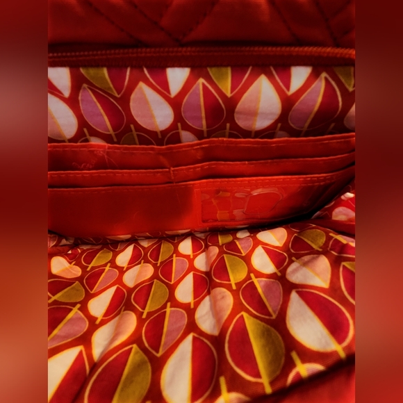 Vera Bradley Quilted Coral Handbag & Coin Set》● Read Below B4 Buying - Picture 4 of 8